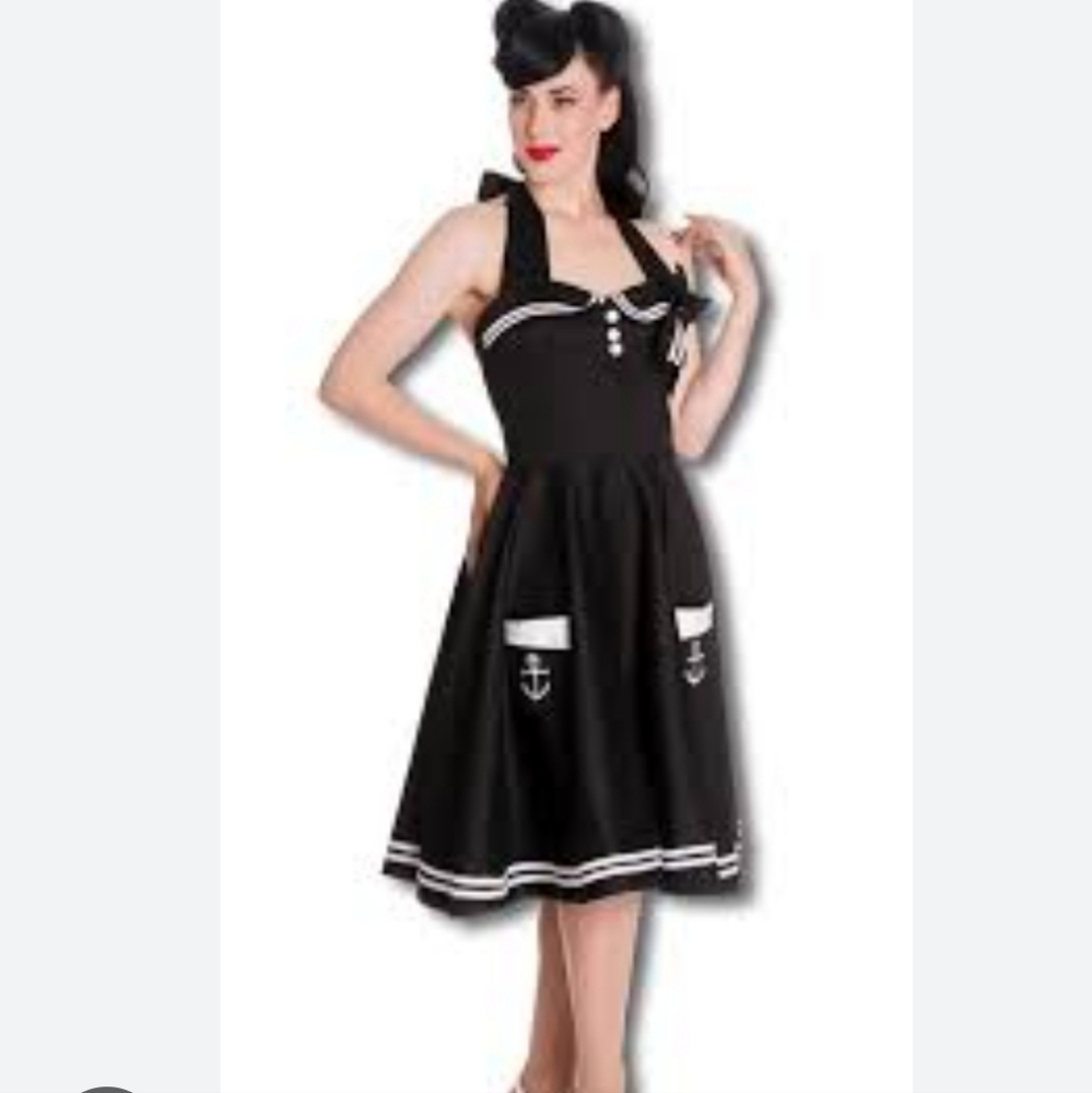 Hell BUNNY Vixen Nautical Goth Dress